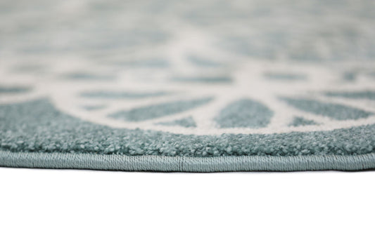 Piccolo Aqua White Doily Kids Round Rug - /products/piccolo-aqua-white-doily-kids-round-rug