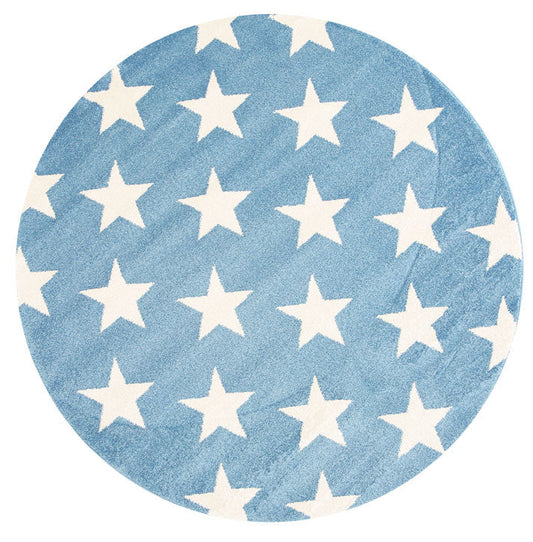 Piccolo Blue and White Stars Kids Round RugPiccolo Blue and White Stars Kids Round Rug - /products/piccolo-blue-and-white-stars-kids-round-rug