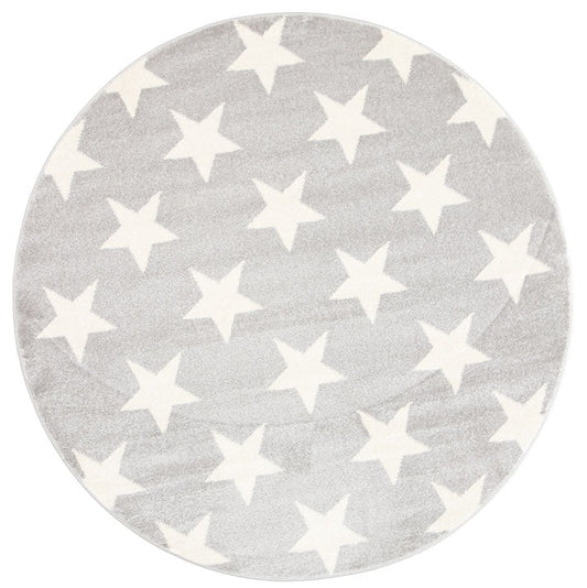 Piccolo Charcoal and White Stars Kids Round RugPiccolo Charcoal and White Stars Kids Round Rug - /products/piccolo-charcoal-and-white-stars-kids-round-rug