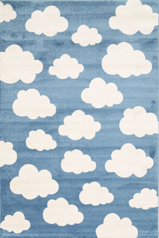 Piccolo Blue and White Cloud Kids RugPiccolo Blue and White Cloud Kids Rug - /products/cloud-blue-white