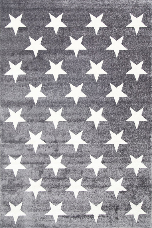 Piccolo Charcoal and White Stars Kids RugPiccolo Charcoal and White Stars Kids Rug - /products/stars-charcoal-white