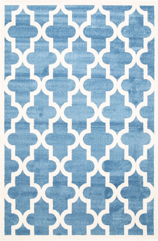 Piccolo Blue and White Lattice Pattern Kids RugPiccolo Blue and White Lattice Pattern Kids Rug - /products/lattice-pattern-blue-white