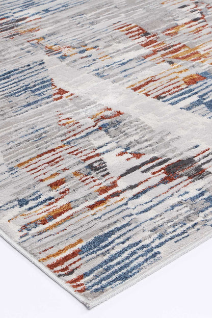 Porto Michael Grey & Multi Abstract Rug