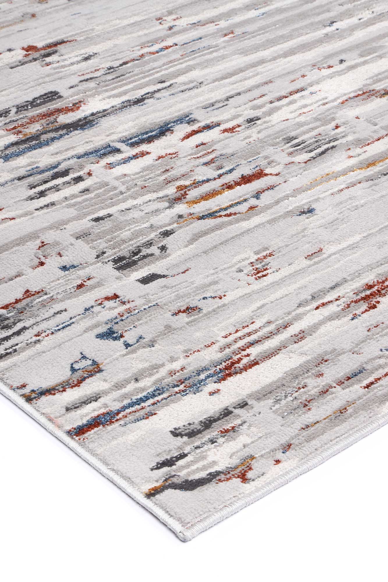 Porto Thomas Grey & Multi Abstract Rug