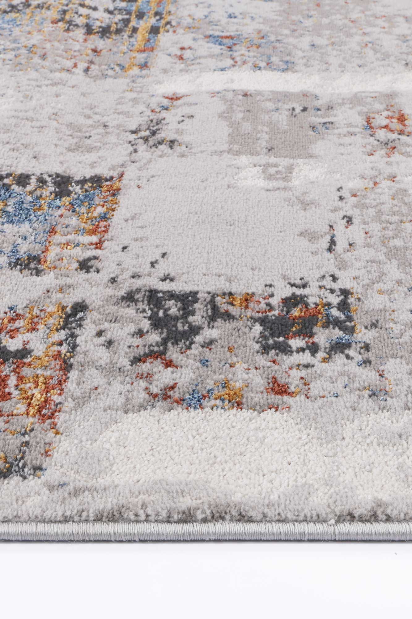 Porto Herman Grey & Multi Abstract Rug