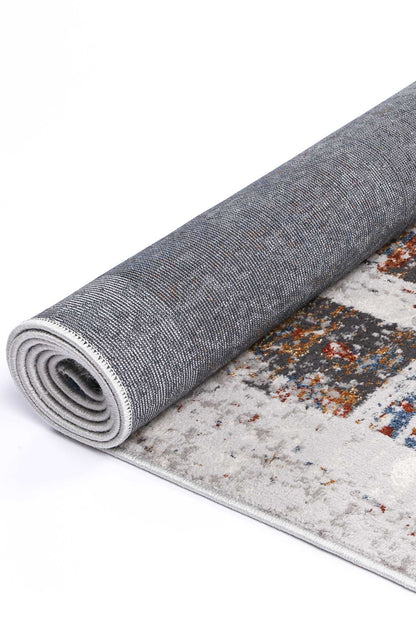 Porto Herman Grey & Multi Abstract Rug