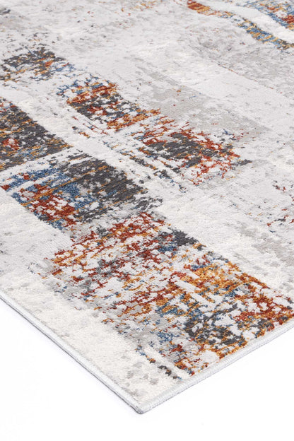 Porto Herman Grey & Multi Abstract Rug