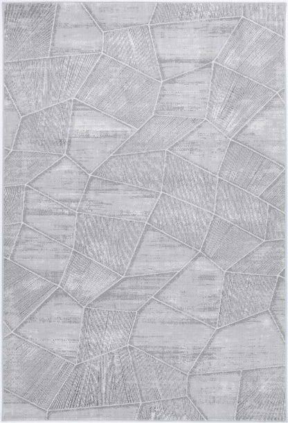 Porto Mason Grey Geometric Rug