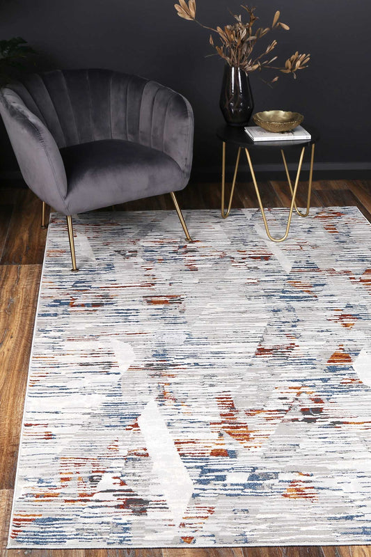 Porto Michael Grey & Multi Abstract Rug - /products/porto-port10-d801a