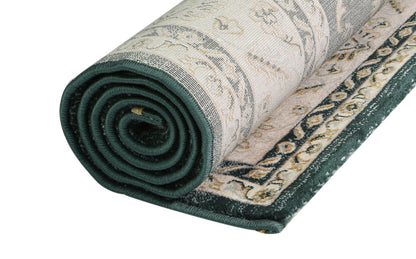 Prague Francesca Green & Cream Traditional Rug