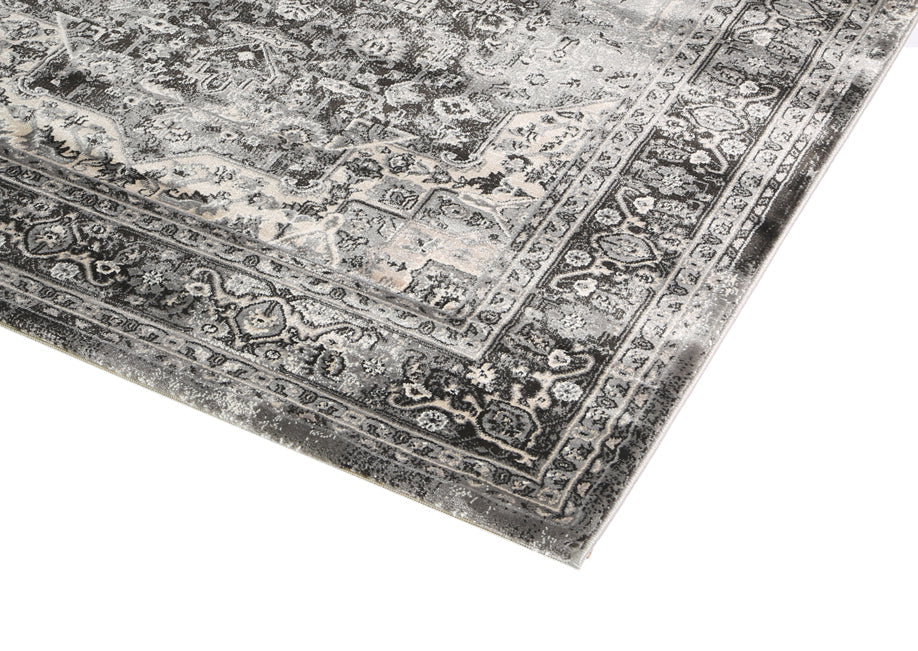 Prague Teresa Charcoal Traditional Rug