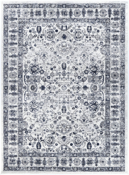 Provence Marseille Ivory & Blue Traditional Rug