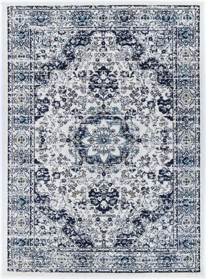 Provence Gruissan Blue & Ivory Transitional Rug