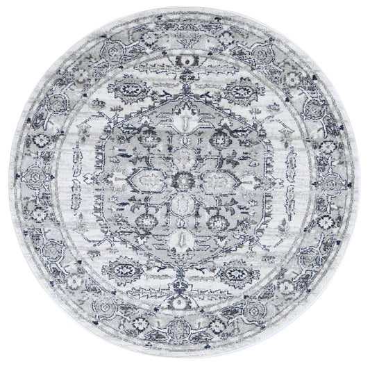 Provence Perpignan Grey Traditional Round RugProvence Perpignan Grey Traditional Round Rug - /products/provence-perpignan