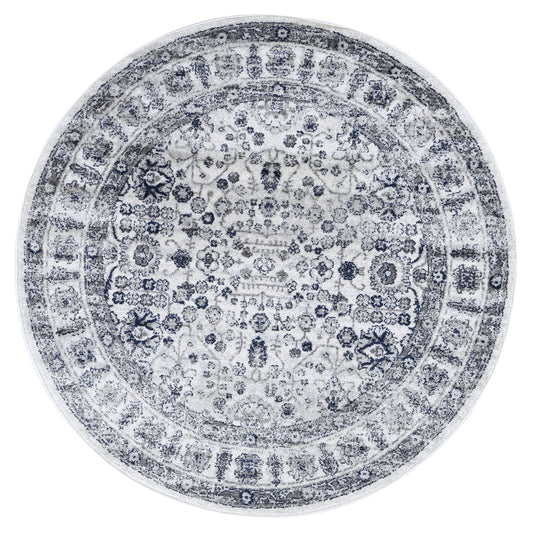 Provence Marseille Ivory & Blue Round RugProvence Marseille Ivory & Blue Round Rug - /products/provence-marseille