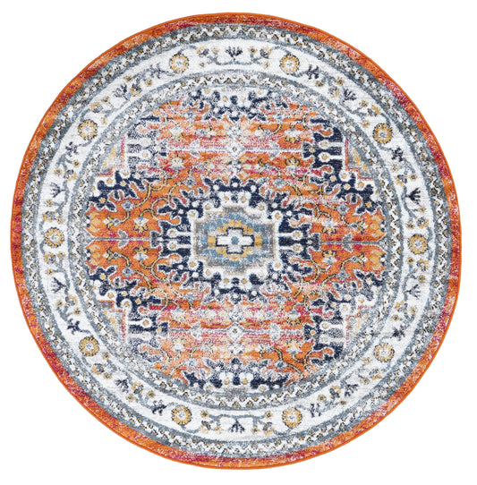 Provence Cannes Orange Transitional Round RugProvence Cannes Orange Transitional Round Rug - /products/provence-cannes