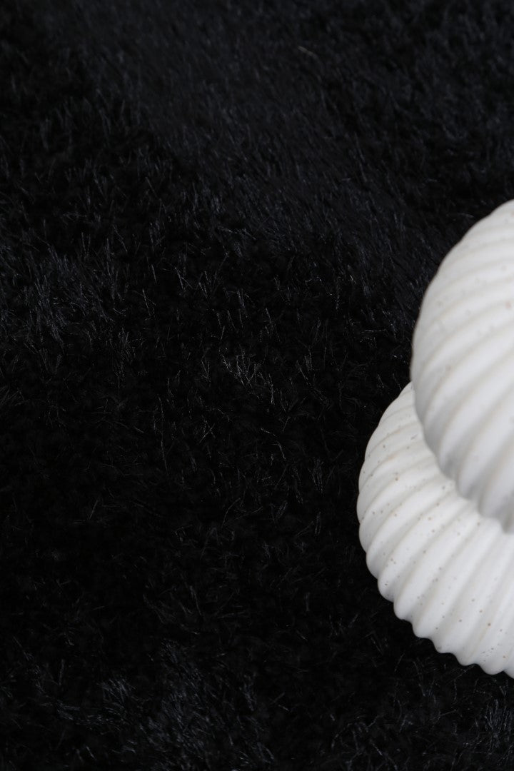 Perth Soft Shag Black Rug