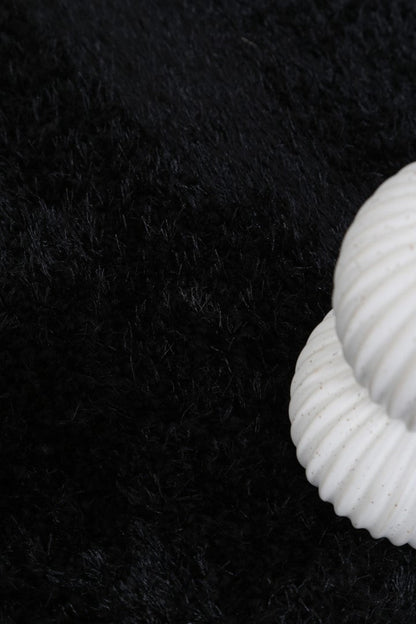 Perth Soft Shag Black Rug