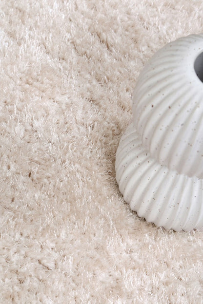 Puffy Soft Shag Ivory Rug