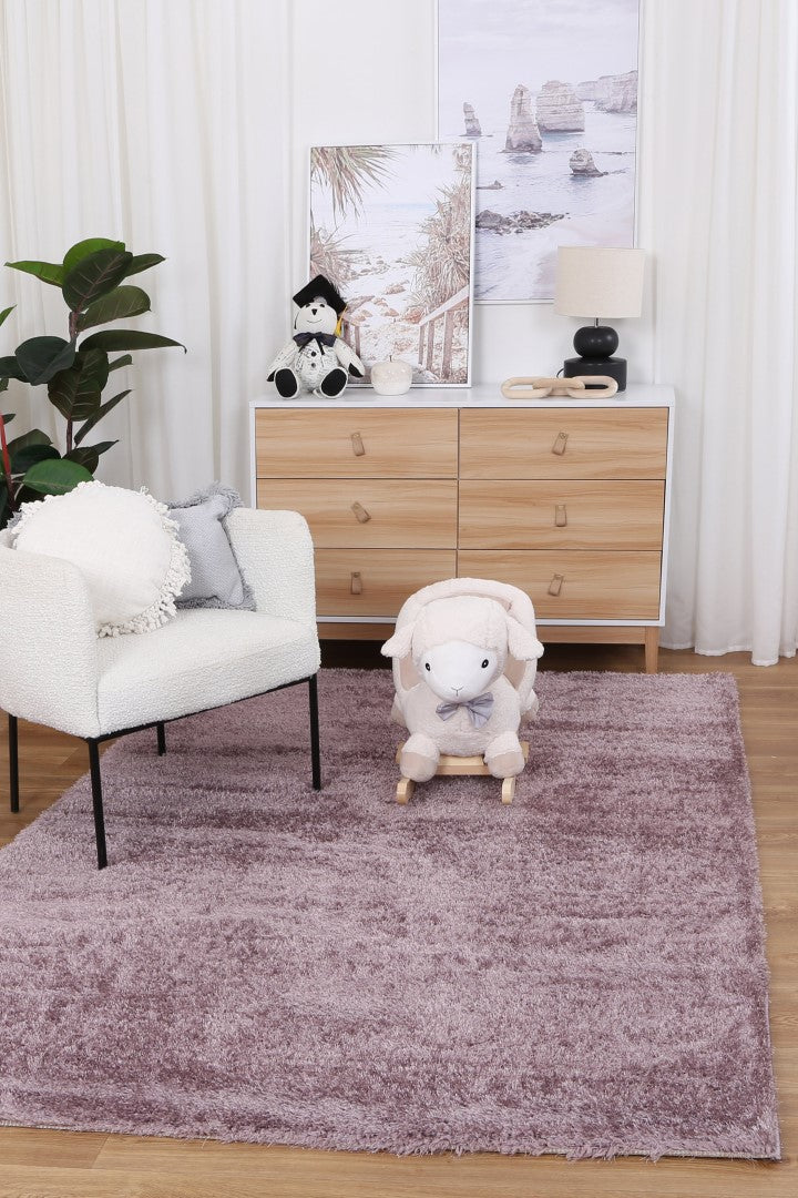 Perth Soft Shag Lilac Rug