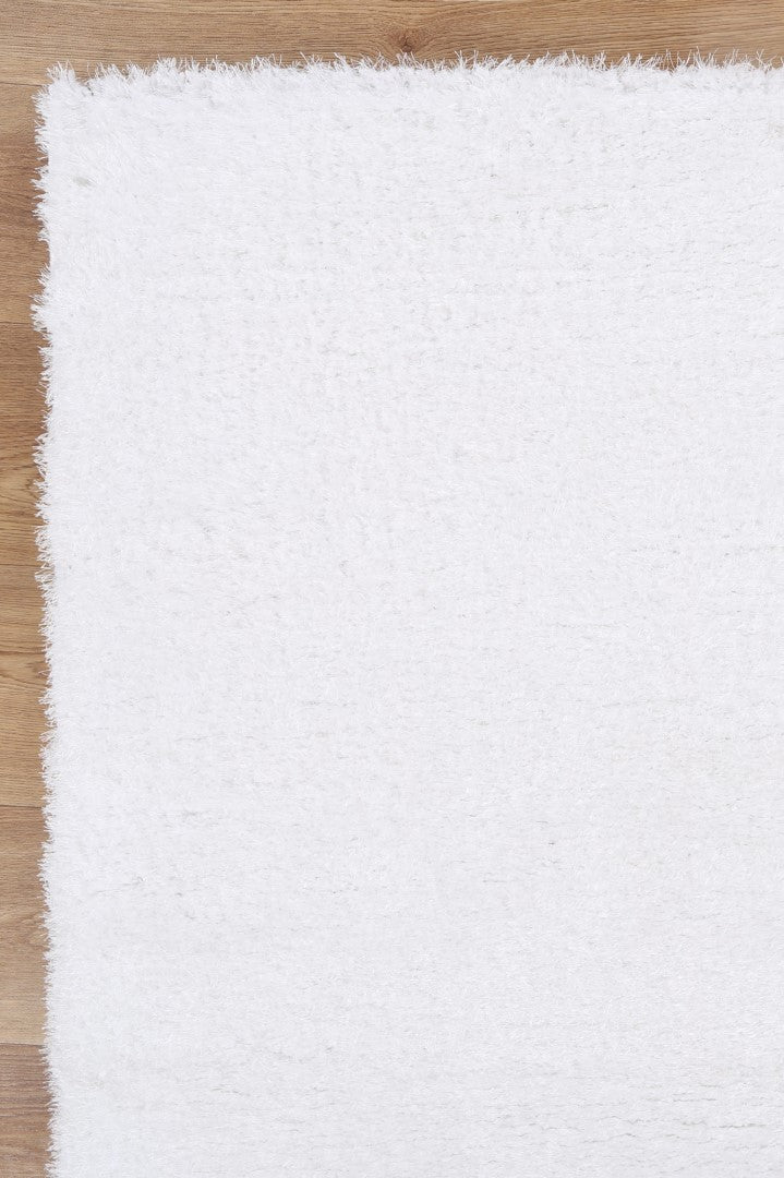 Perth Soft Shag White Rug