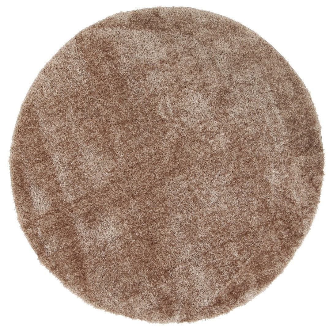 Perth Soft Shag Round Rug Camel