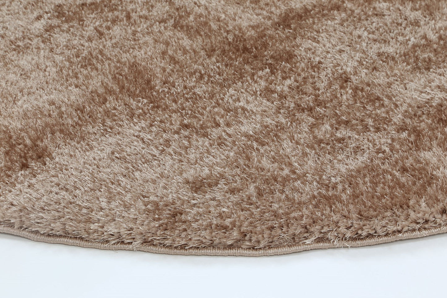 Perth Soft Shag Round Rug Camel