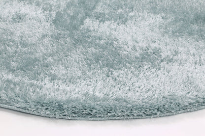 Perth Soft Shag Round Rug Teal