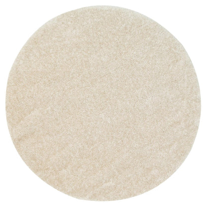 Perth Soft Shag Round Rug Ivory