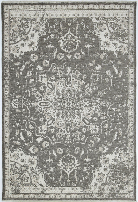 Rustic Medallion Ash Transitional RugRustic Medallion Ash Transitional Rug - /products/rust6120beig