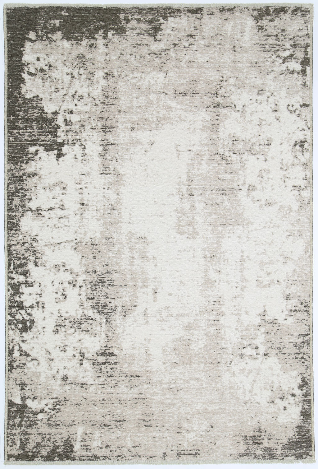 Rustic Faded Beige Abstract Rug