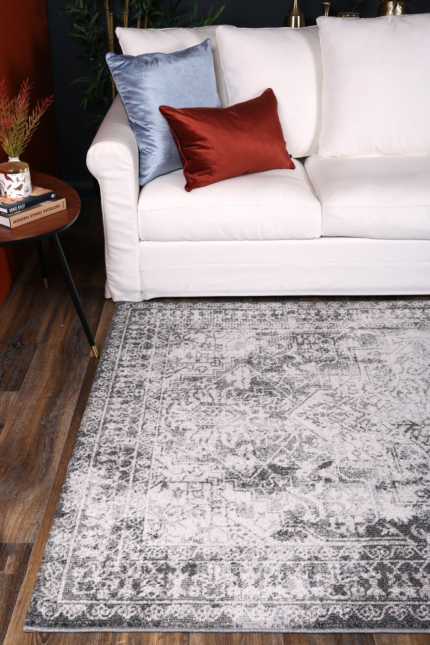 Salsa Carine Ivory & Grey Transitional Rug