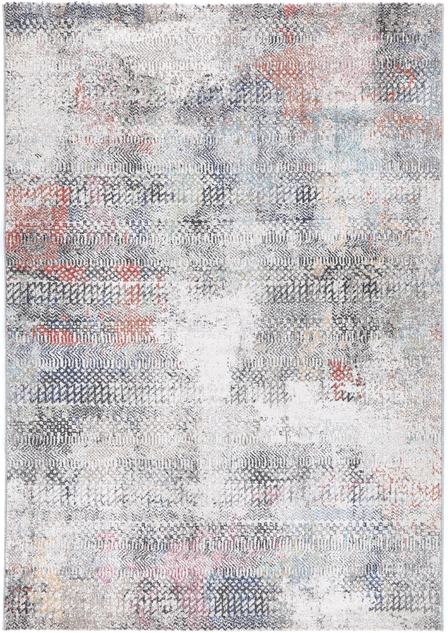 Salsa Ernesto Grey & Terracotta Tribal Rug