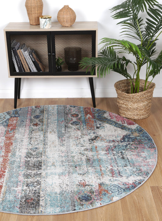 Salsa Taillerfer Multi Ikat Round Rug - /products/salsa-taillerfer-multi-ikat-round-rug