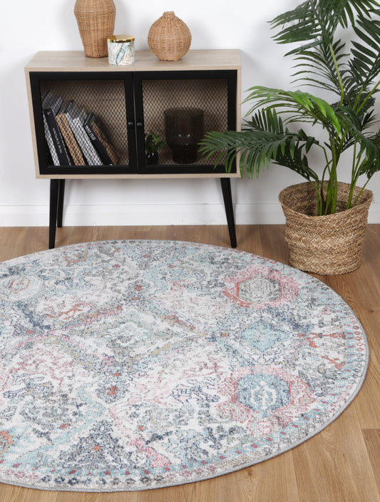 Salsa Evageline Multi Transitonal Round Rug - /products/salsa-evageline-multi-transitonal-round-rug