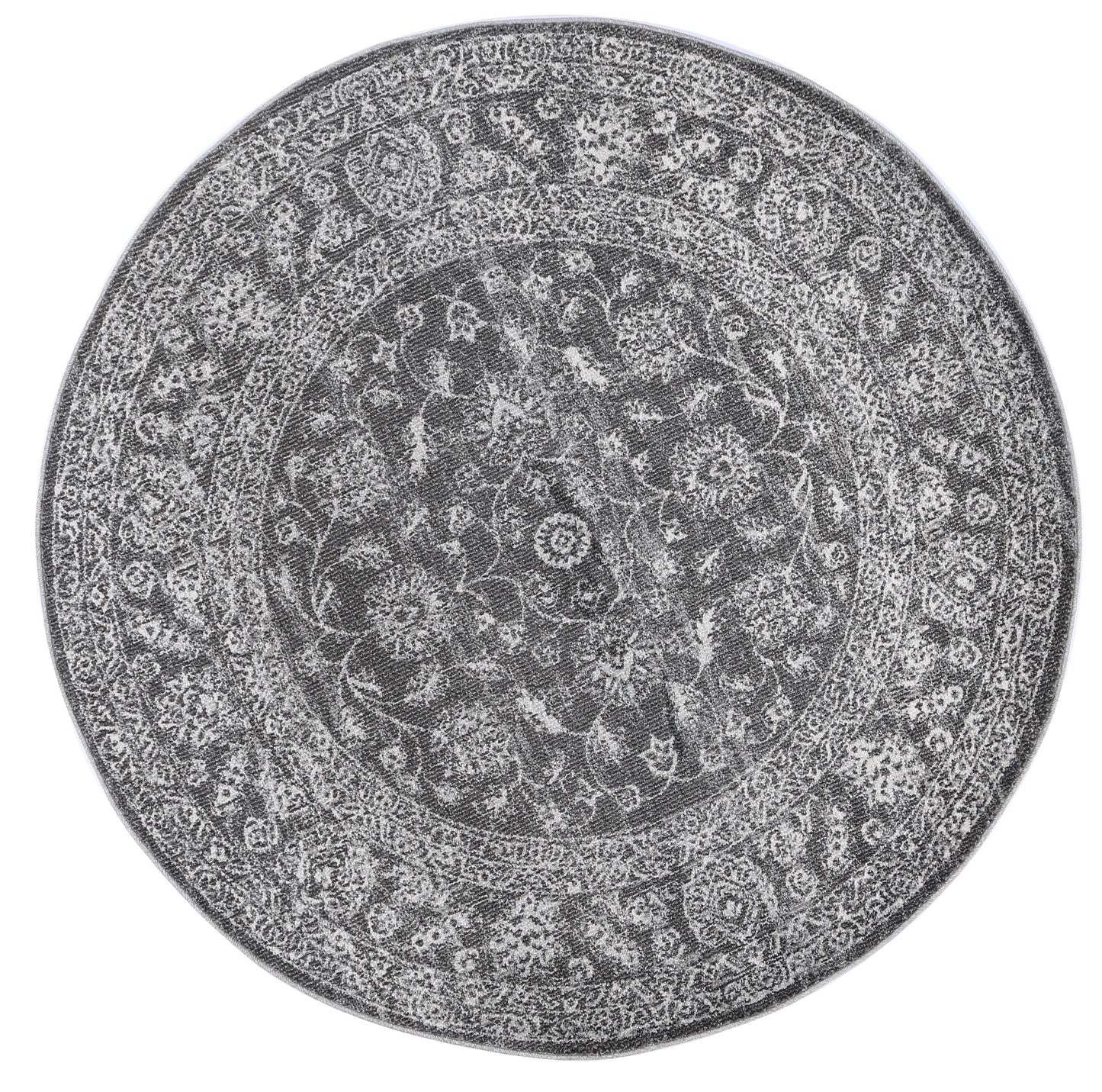 Salsa Dorian Grey Transitional Round Rug