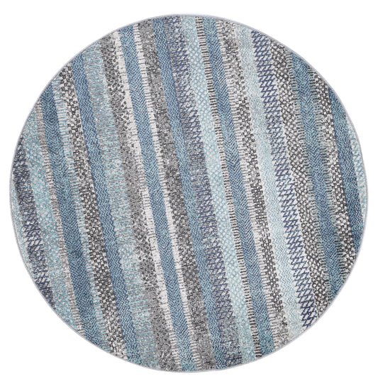 Salsa Luis Blue & Grey Tribal Round RugSalsa Luis Blue & Grey Tribal Round Rug - /products/salsa-luis-blue-grey-tribal-round-rug