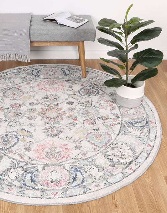Salsa Crystal Transitional Cream Round Rug - /products/salsa-transitional-cream-round-rug