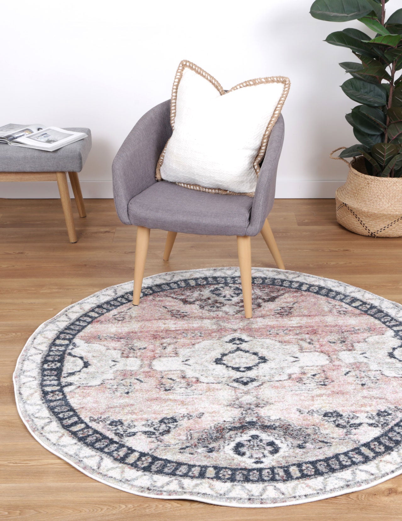 Santa Fe Galisteo Ombre Vintage Round Rug