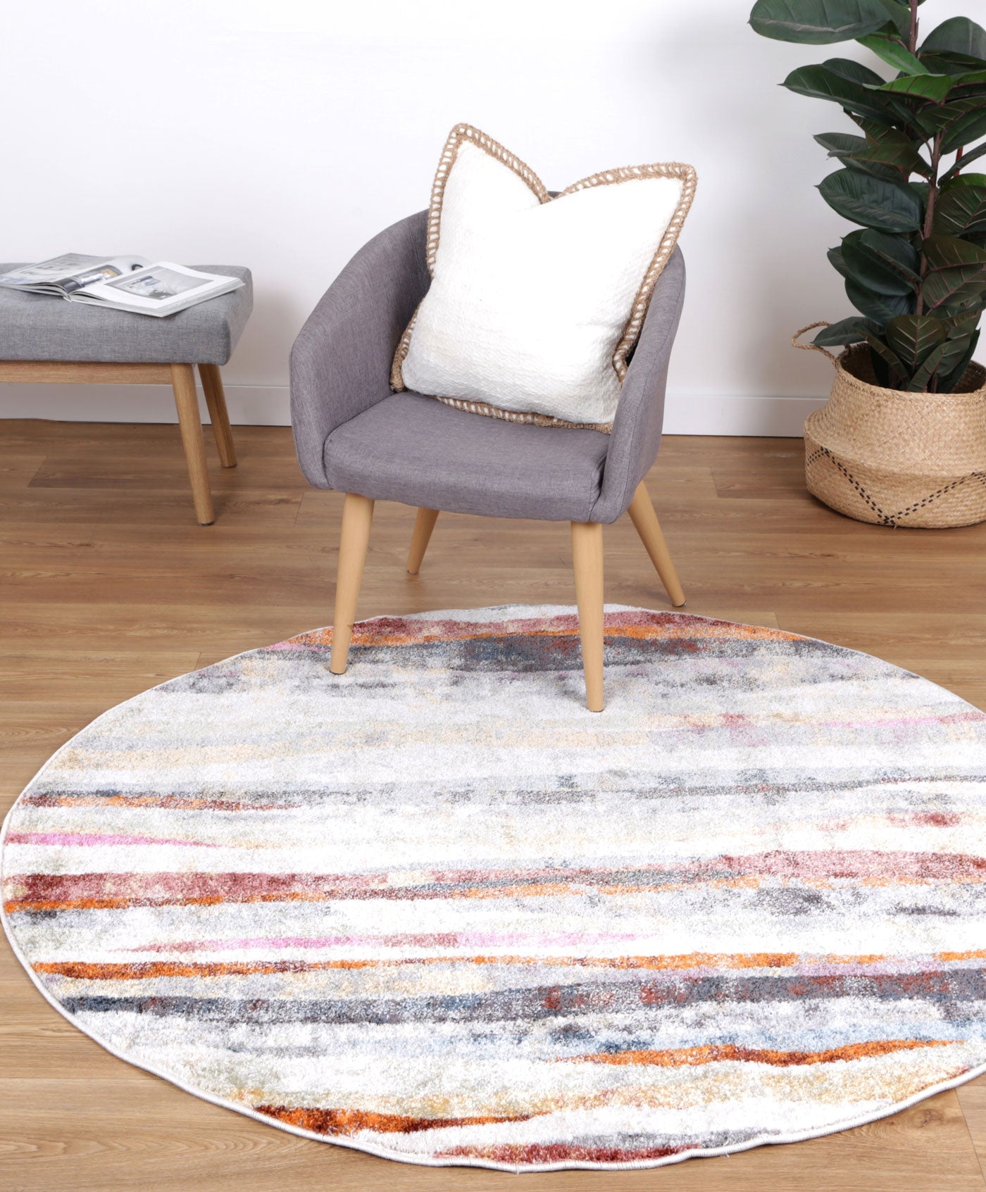 Santa Fe Luisa Modern Multi Round Rug