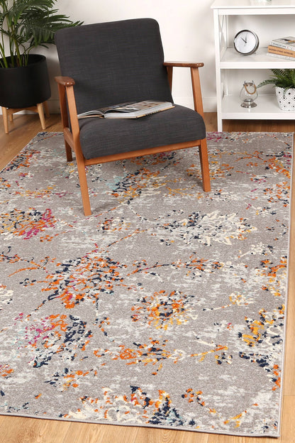 Silia Catina Grey & Multi Contemporary Rug