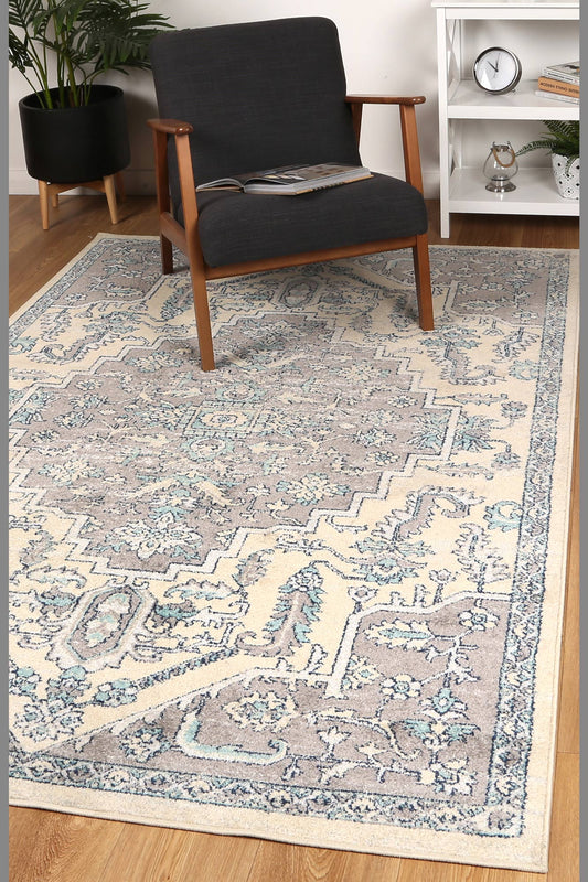 Silia Avola Grey & Blue Transitional Rug - /products/silia-sici03-grey