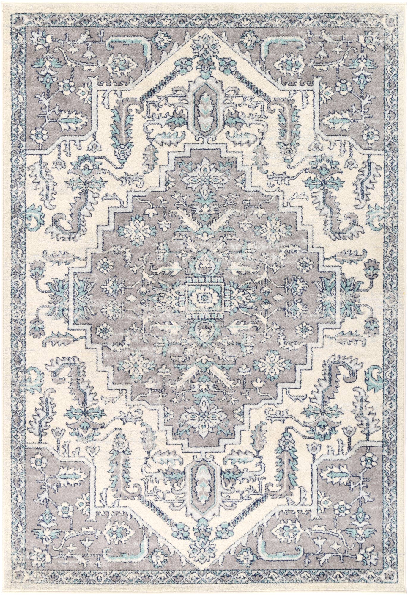 Silia Avola Grey & Blue Transitional Rug