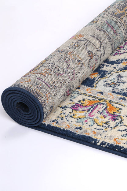 Sicily Patti Navy Traditional Rug