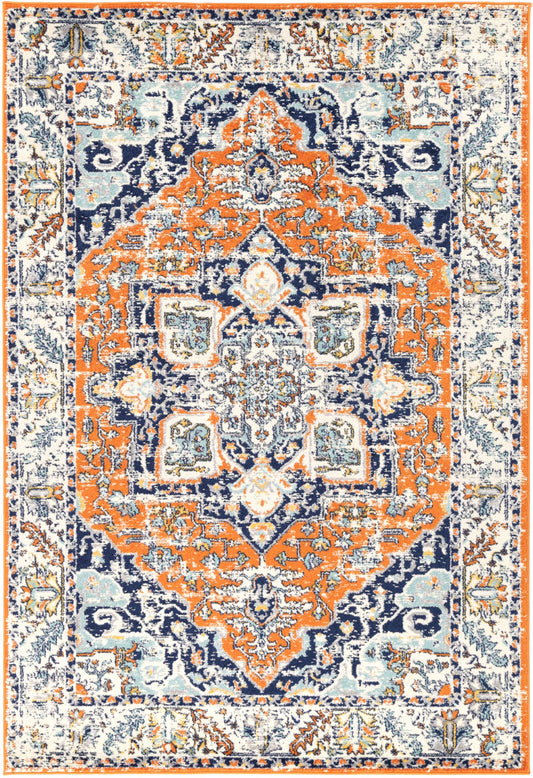 Silia Messina Orange & Blue Transitonal RugSilia Messina Orange & Blue Transitonal Rug - /products/sicily-sici12-rust