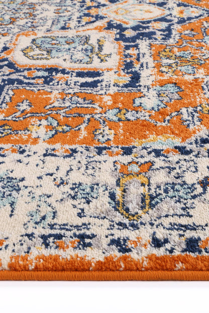 Silia Messina Orange & Blue Transitonal Rug