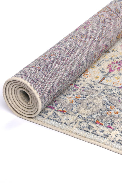 Silia Ferla Grey & Multi Transitional Rug