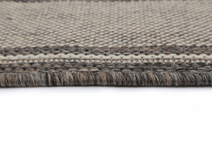 Sisalo Brown Beige Outdoor Bordered Rug