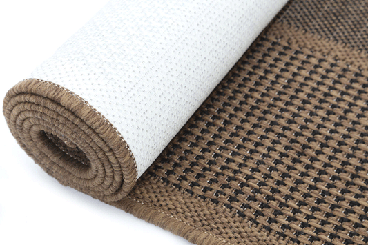 Sisalo Beige Patchwork Square Shape Patterned Ikat Rug - /products/sisalo-beige-patchwork-square-shape-patterned-ikat-rug