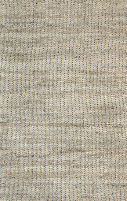 Taj Natural Basket Weave Black Jute Rug